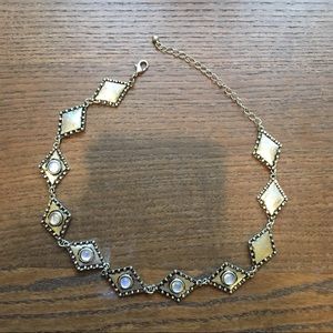 Silver Moonstone Choker